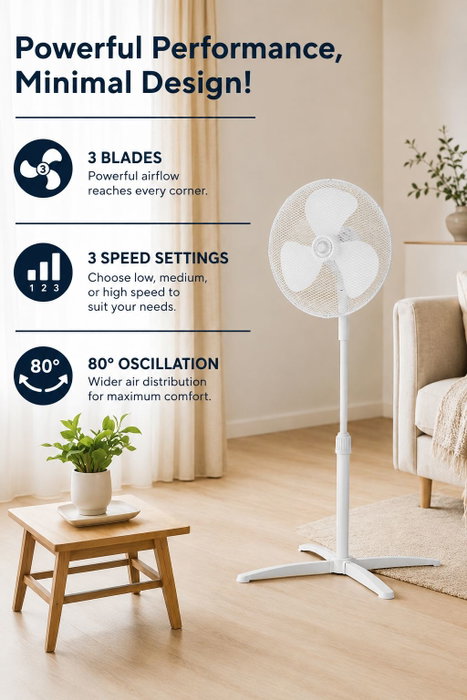 Kumtel Ventilador KTF-290 Blanco